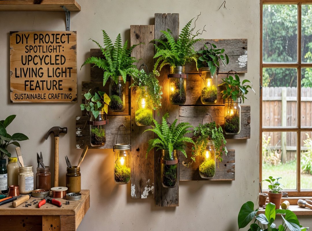 DIY Project Spotlight: The Upcycled 'Living Light' Feature