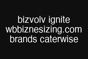 bizvolv ignite wbbiznesizing.com brands caterwise